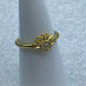 Pandora, “ Celestial Sparkling Sun Ring” Size 6 Gold Plated  162674C01